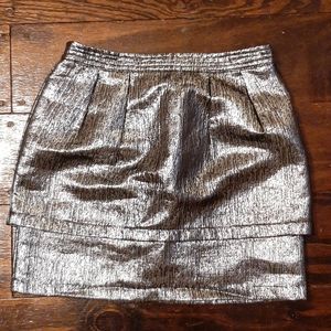 Silver party skirt